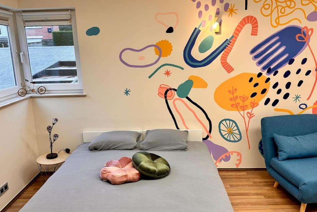 La Fresque D'Heloise - Appartement 1 Chambre 2 Lits Doubles Péruwelz Zewnętrze zdjęcie